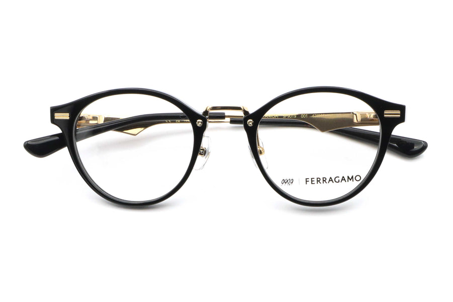 999.9×FERRAGAMO(フォーナインズ･フェラガモ) SF 9019-001ブラック/ゴールド(47)