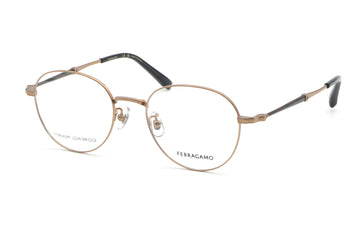 【鯖江製】FERRAGAMO(フェラガモ) SF 2550A-761ブラウンゴールド(51)