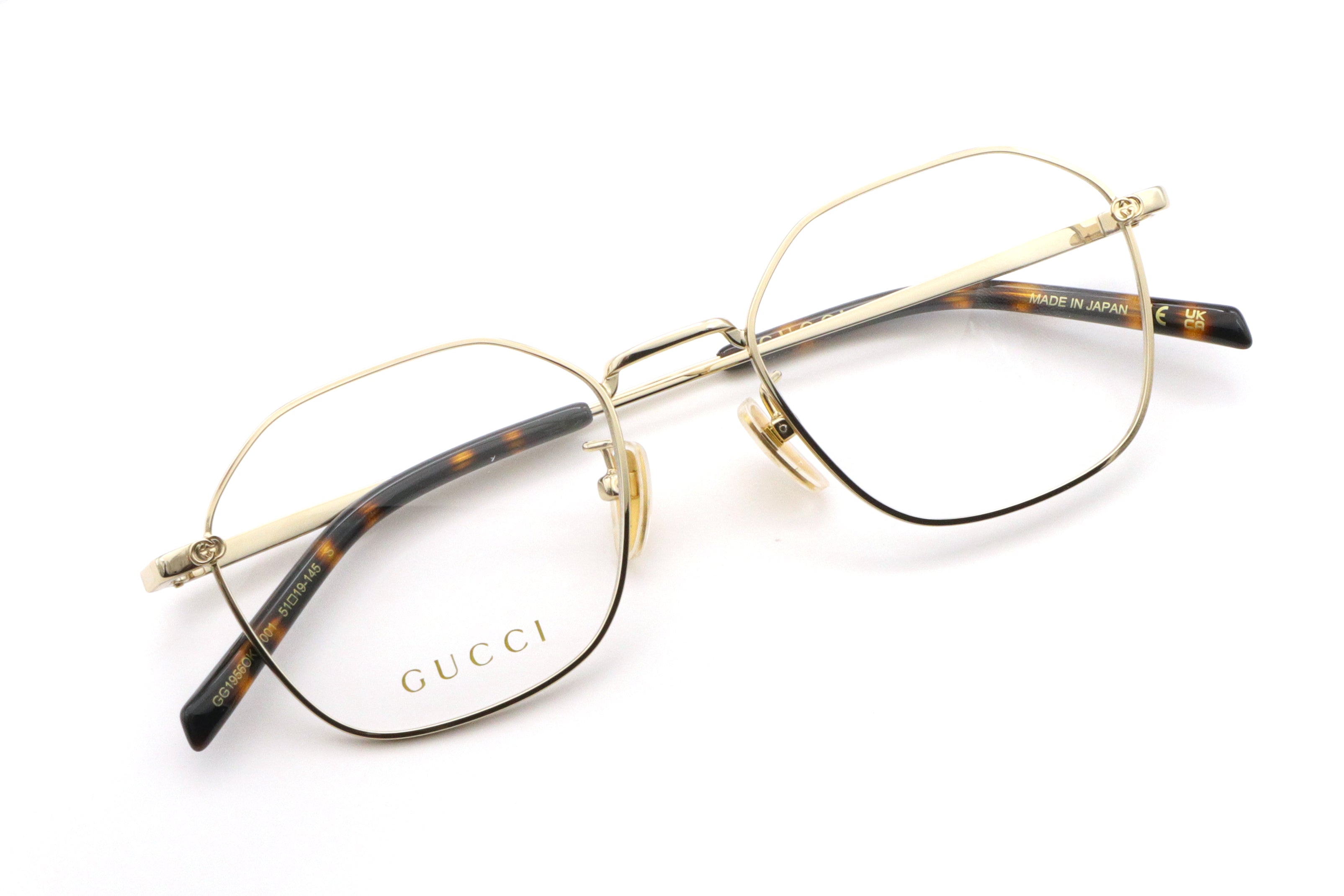 鯖江製】GUCCI(グッチ) GG 1956OK-001ゴールド(51) – 武田メガネ