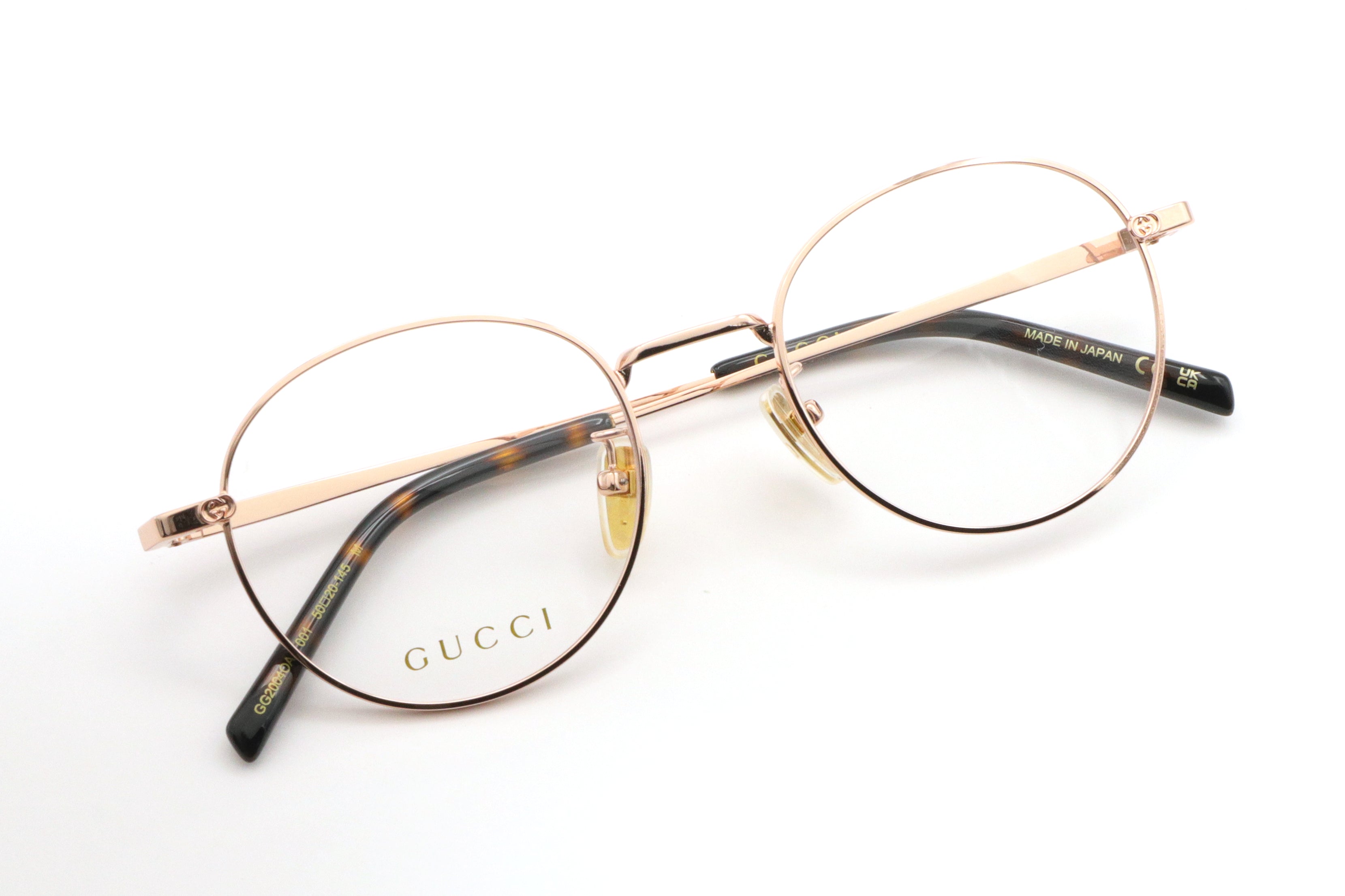 鯖江製】GUCCI(グッチ) GG 2004OA-001ピンクゴールド(50) – 武田メガネ