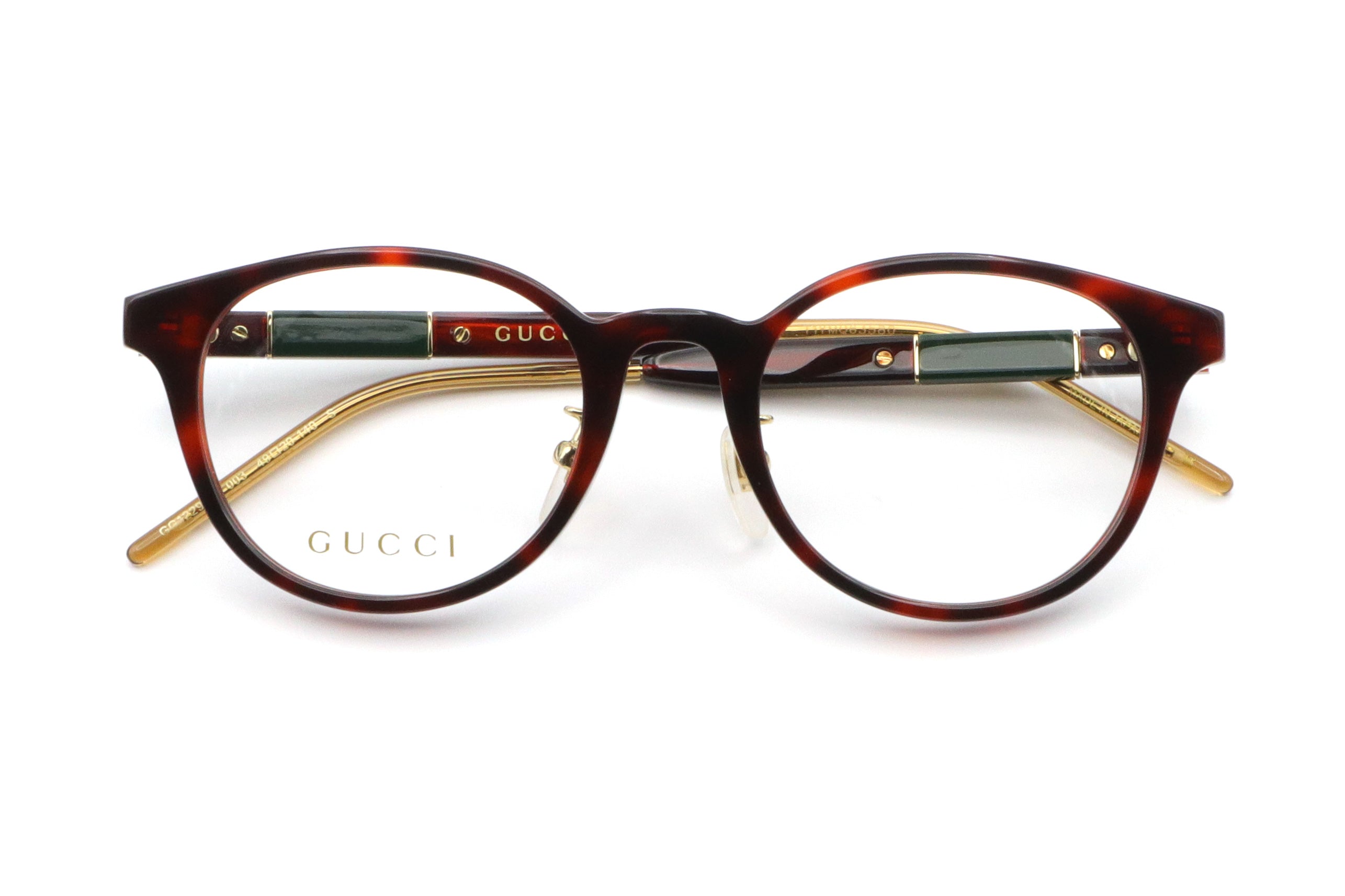 【鯖江製】GUCCI(グッチ) GG 1229OJ-003レッドブラウン(49)