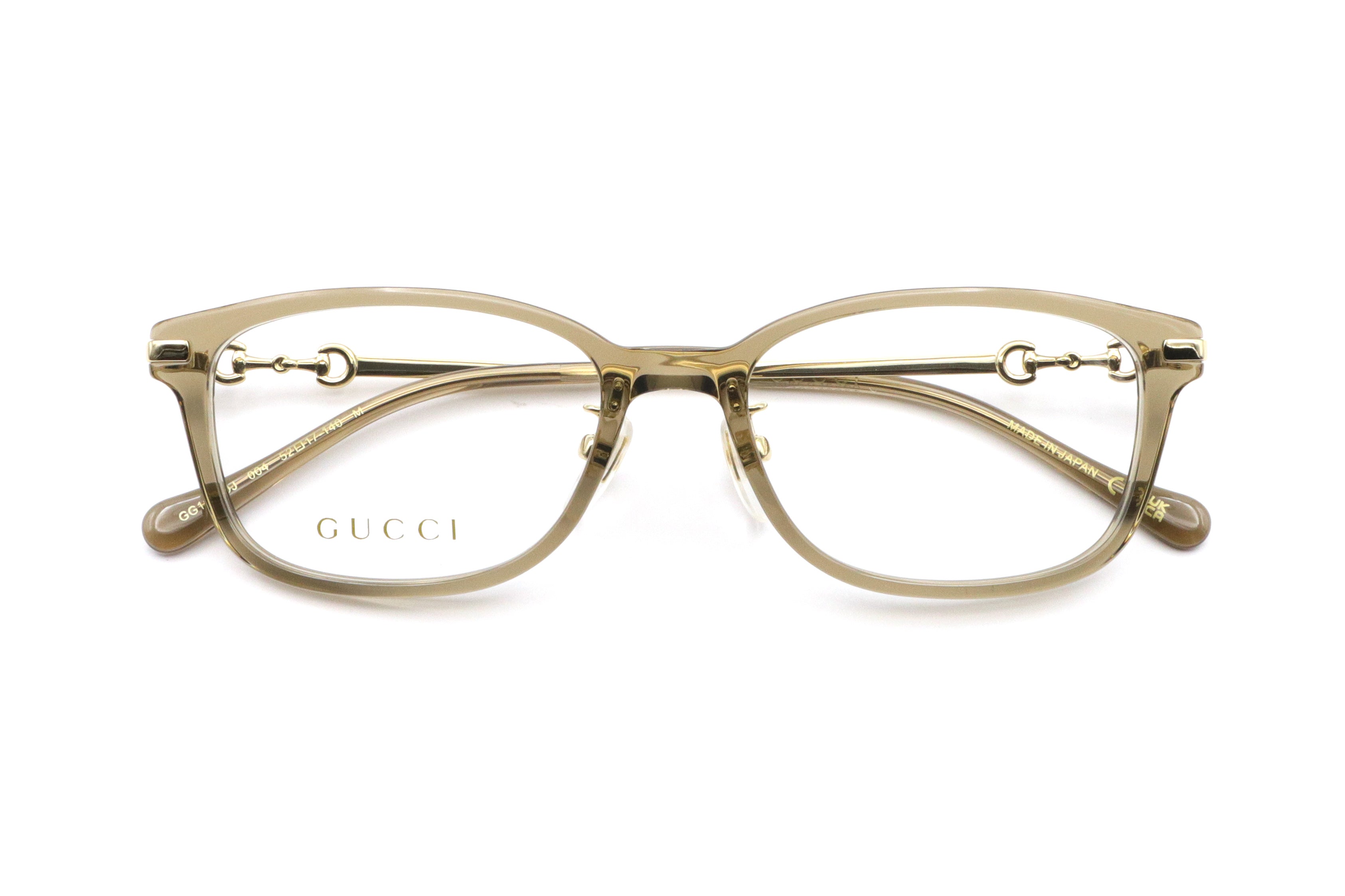 【鯖江製】GUCCI(グッチ) GG 1129OJ-004クリアブラウン(52)