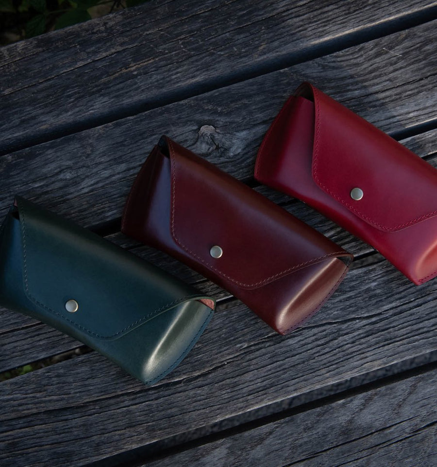 DIFFUSER(ディフューザー) SG1076F OIL LEATHER EYEWEAR CASE グリーン