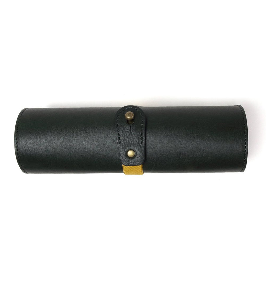 DIFFUSER(ディフューザー) SG1109E OIL LEATHER ROLL EYEWEAR CASE ダークグリーン