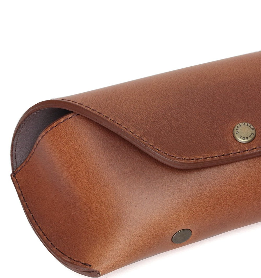 DIFFUSER(ディフューザー) SG1137B HORWEEN LEATHER EYEWEAR CASE 2 ウイスキー