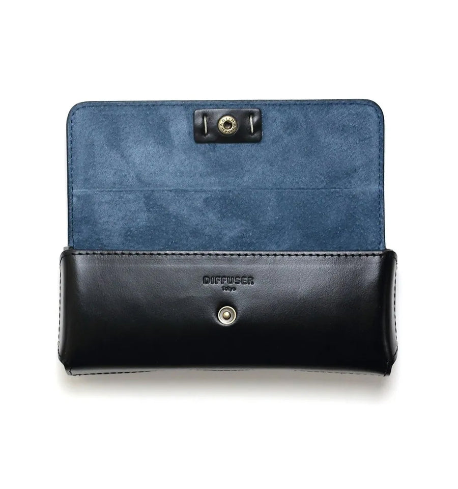 DIFFUSER(ディフューザー) SG1163A OIL LEATHER RECT EYEWEAR CASE ブラック