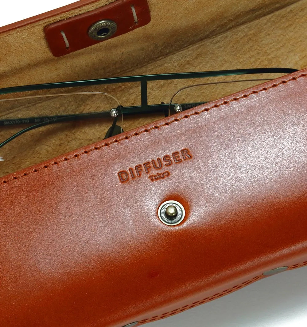DIFFUSER(ディフューザー) SG1163C OIL LEATHER RECT EYEWEAR CASE
