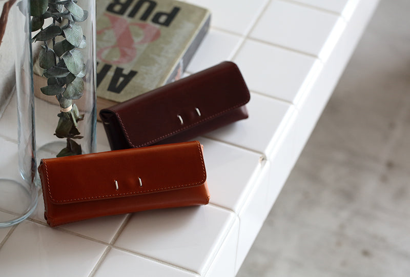 DIFFUSER(ディフューザー) SG1163C OIL LEATHER RECT EYEWEAR CASE キャメル