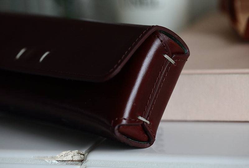 DIFFUSER(ディフューザー) SG1163B OIL LEATHER RECT EYEWEAR CASE チョコブラウン
