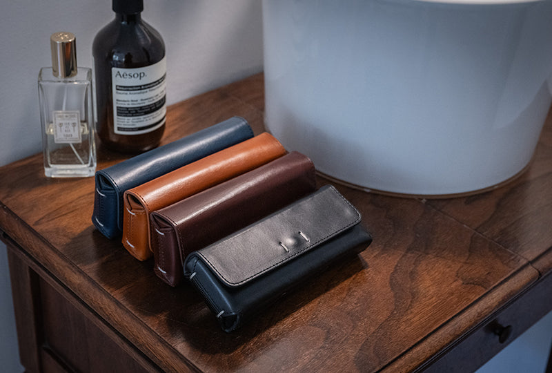 DIFFUSER(ディフューザー) SG1163B OIL LEATHER RECT EYEWEAR CASE チョコブラウン