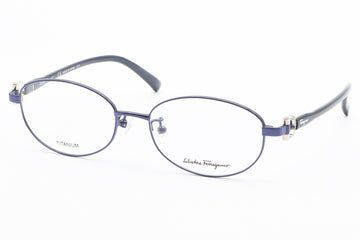 【鯖江製】Ferragamo(フェラガモ) SF 2543RA-414ブルー(52)
