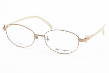 【鯖江製】Ferragamo(フェラガモ) SF 2543RA-705ブラウン(52)