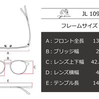 【鯖江製】John Lennon(ジョンレノン) JL 1099-2ブラウン(47)