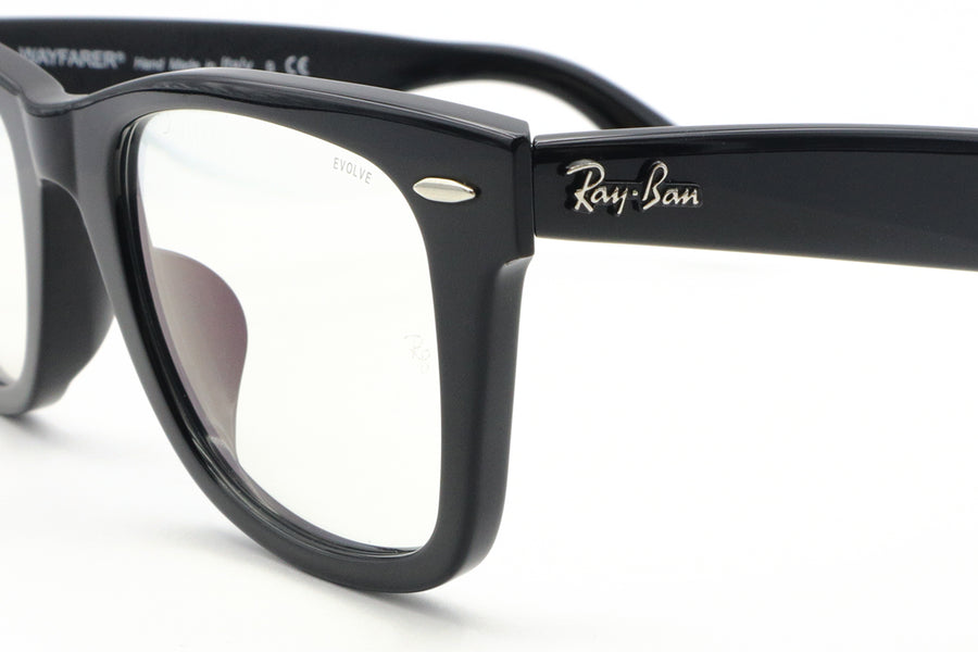 Ray-Ban(レイバン)RB 2140F-901/5Fブラック(52)ウェイファーラー調光サングラスロゴ