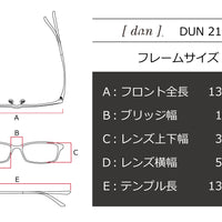 【鯖江製】DUN(ドゥアン) DUN 2127-3ブラウン(56)