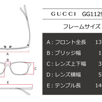 【鯖江製】GUCCI(グッチ) GG 1129OJ-003レッド(52)