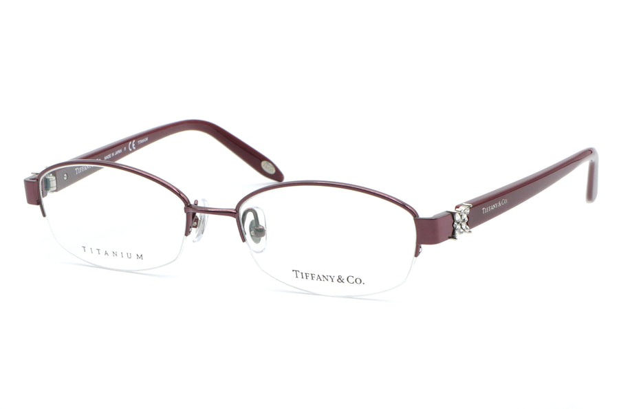 【鯖江製】TIFFANY(ティファニー) OTF 1104BD-6015ボルドー(53)