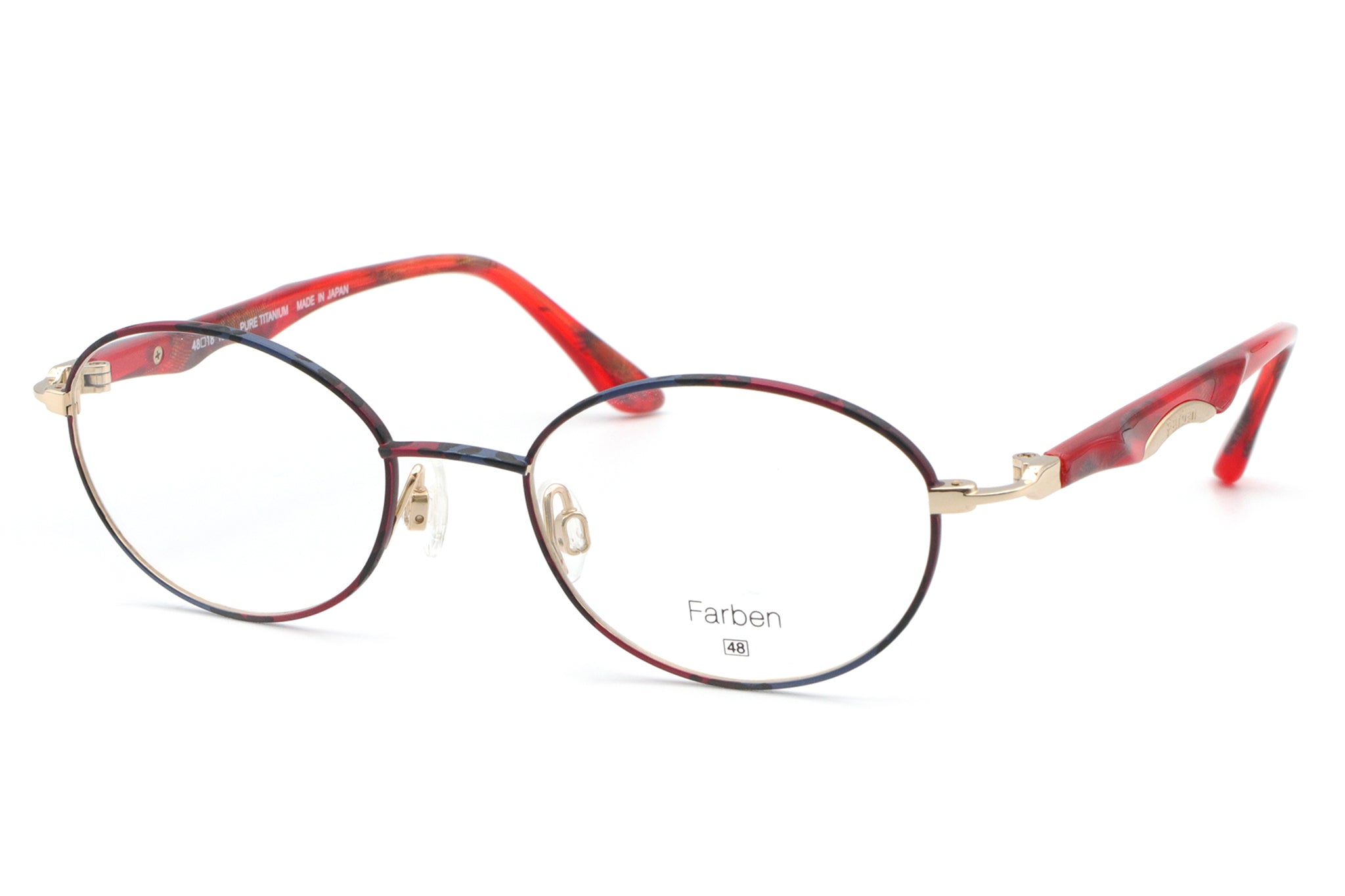 Farben(ファルベン) F 7031-672Gレッド(48) – 武田メガネオンライン
