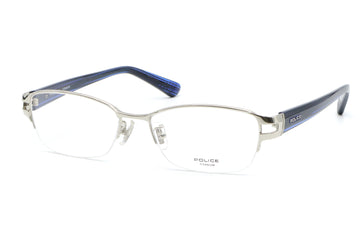 POLICE(ポリス) VPLB 01J-0579シルバー/ブルー(54)