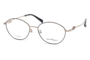 【鯖江製】Ferragamo(フェラガモ) SF 2561A-700ブラック/ゴールド(51)