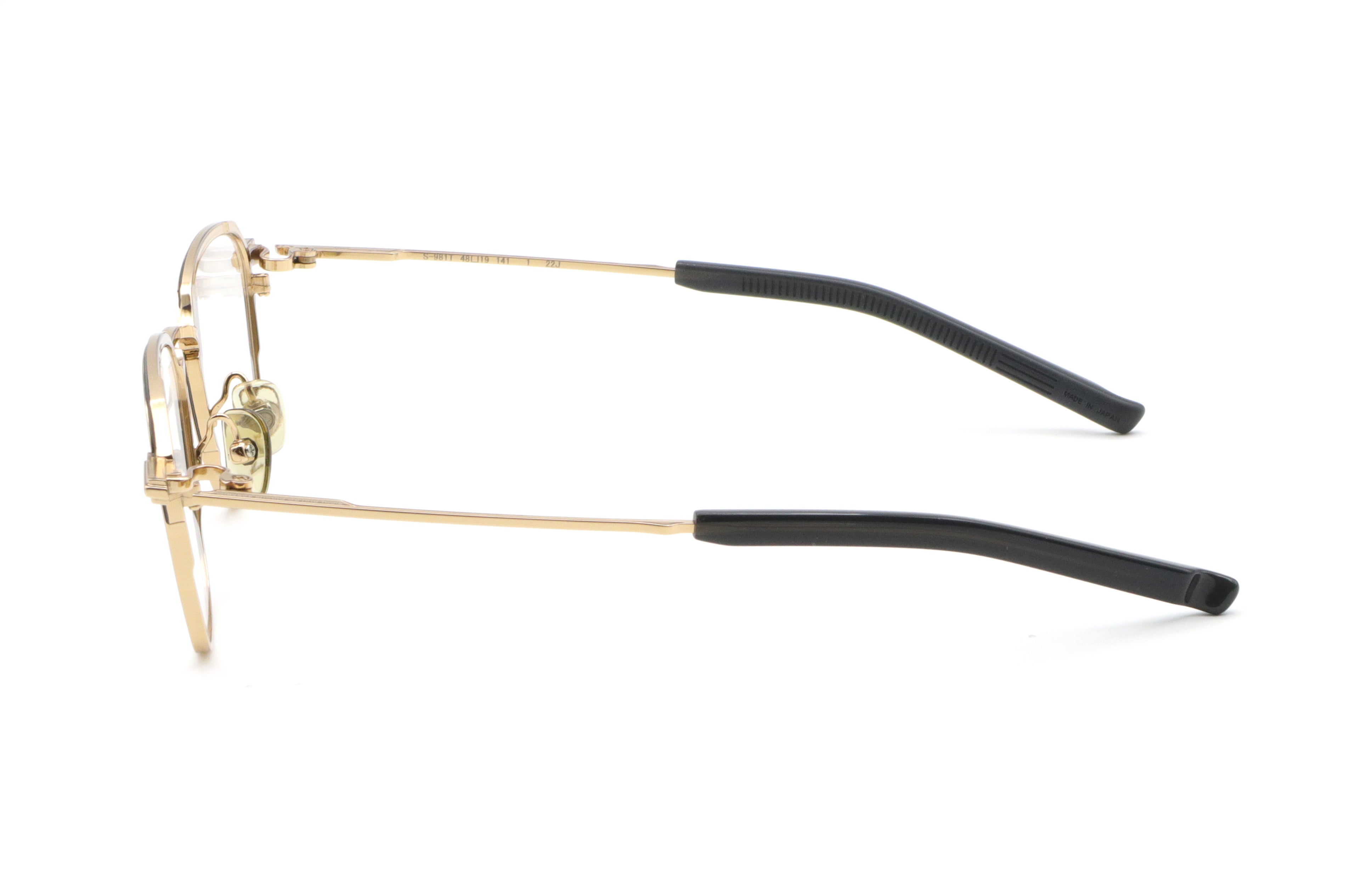 259xN9レ美品999.9/フォーナインズ 度入り眼鏡 S-243T ゴールド IMG_0028_5cb003be-e24e-4ac2-