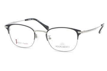 【鯖江製】AQUALIBERTY(アクアリバティ) AQ 22524-BKブラック/シルバー(48)