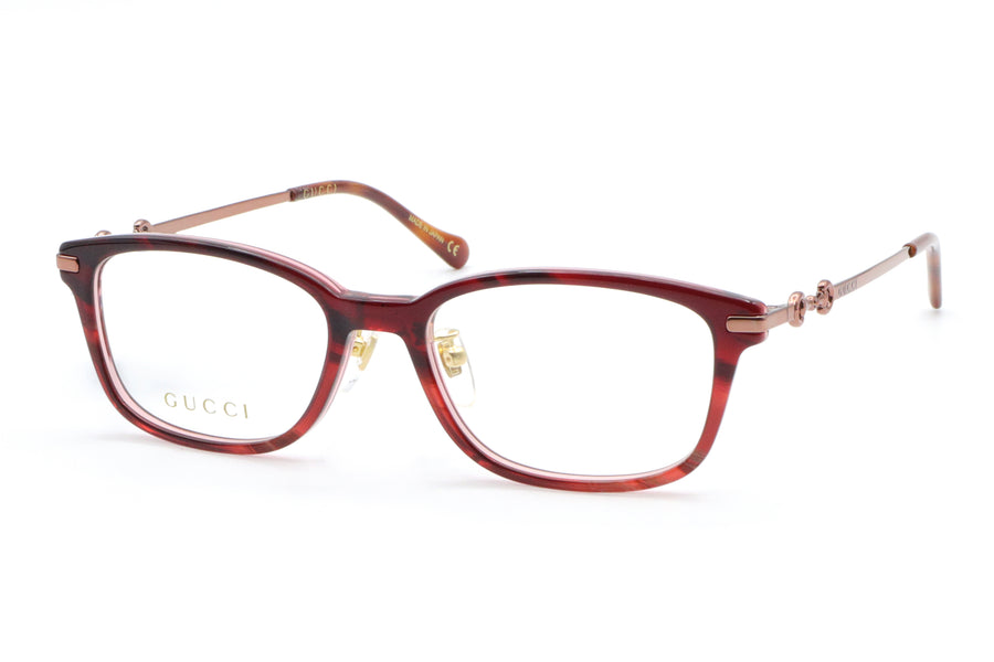 【鯖江製】GUCCI(グッチ) GG 1129OJ-003レッド(52)