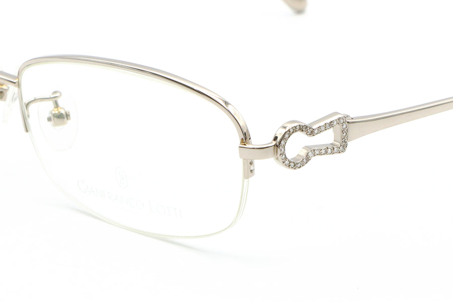 K18 純金フレーム ダイヤ付き メガネ
