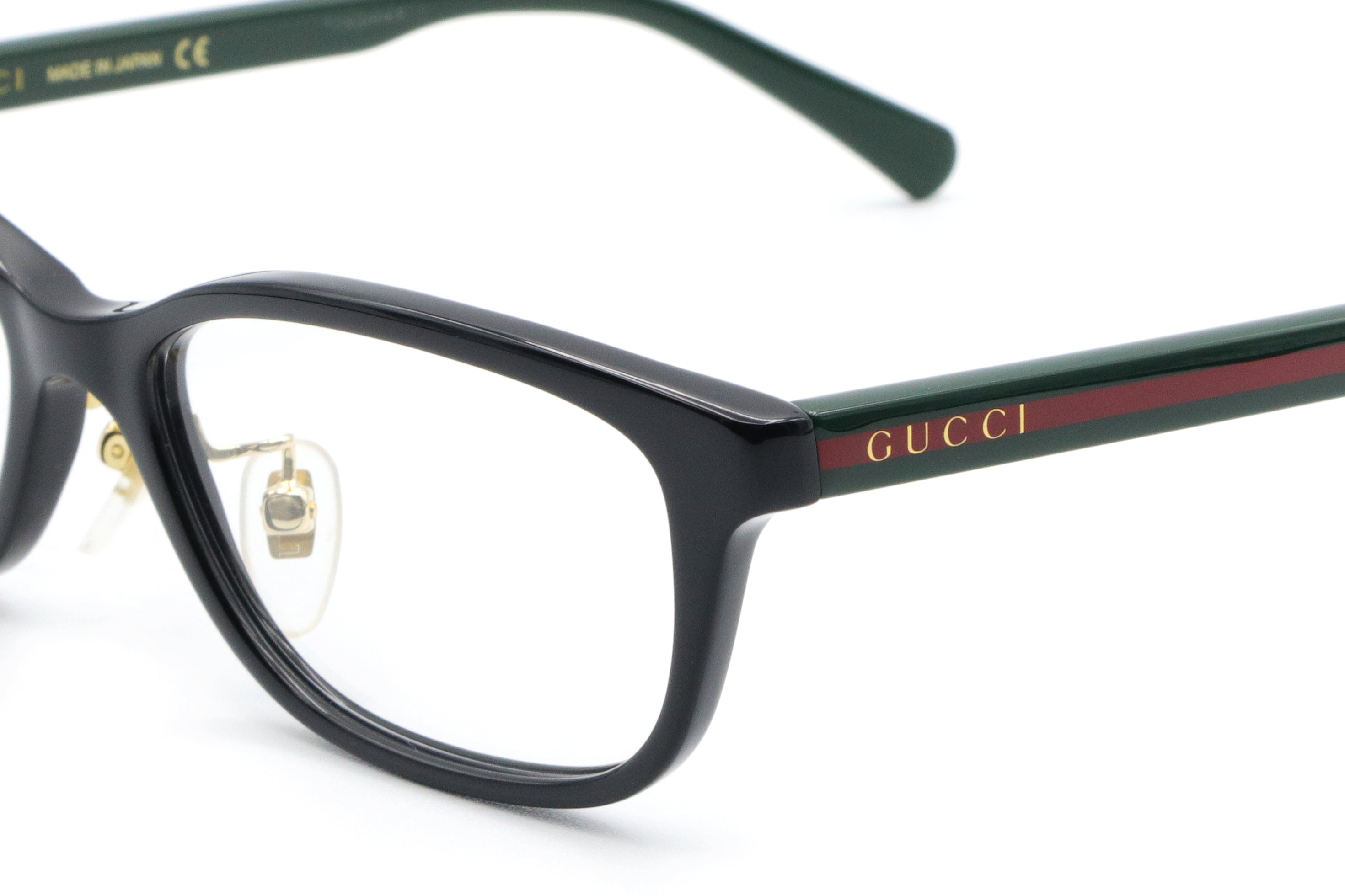 鯖江製】GUCCI(グッチ) GG 0931OJ-001ブラック/グリーン(54) – 武田メガネオンラインショップ