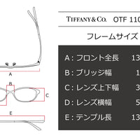 【鯖江製】TIFFANY(ティファニー) OTF 1104BD-6015ボルドー(53)